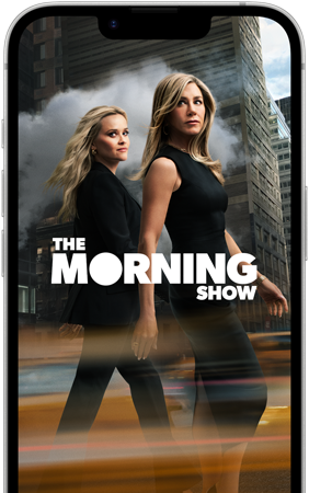 iPhone 17e Display mit der Apple TV Serie The Morning Show