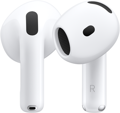 AirPods 5 Hardware, Vorder- und Rückansicht zeigt das Design