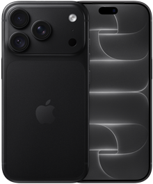 iPhone 18 Pro, Rückseite, Farbe Schwarz, Pro Fusion Kamera-System oben, Apple Logo in der Mitte, Vorderseite, All‑Screen Design