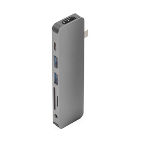 HyperDrive Solo 7-in-1 USB-C Hub für MacBook, space grau