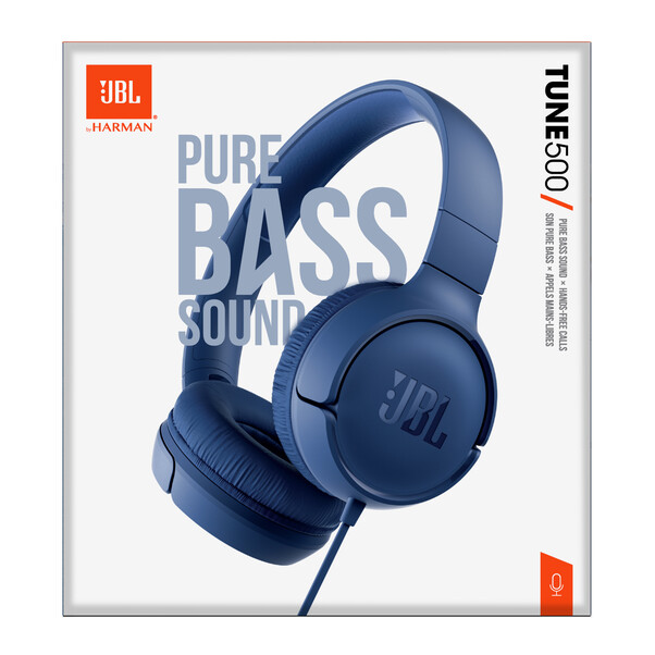 JBL TUNE500, On-Ear Kopfhörer, blau