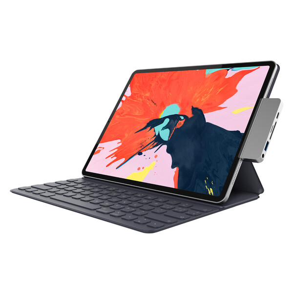 Sie sehen das Produktbild 01 von HyperDrive 6-in-1 USB-C Hub für iPad Pro, space grau HyperDrive 6-in-1 USB-C Hub für iPad Pro, space grau