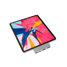 Sie sehen das Produktbild 02 von HyperDrive 4-in-1 USB-C Hub für iPad Pro, silber > HyperDrive 4-in-1 USB-C Hub für iPad Pro, silber >