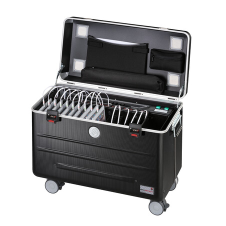 PARAT Case i16 für 16 iPad inkl. LED USB-Lightning Kabel, schwarz