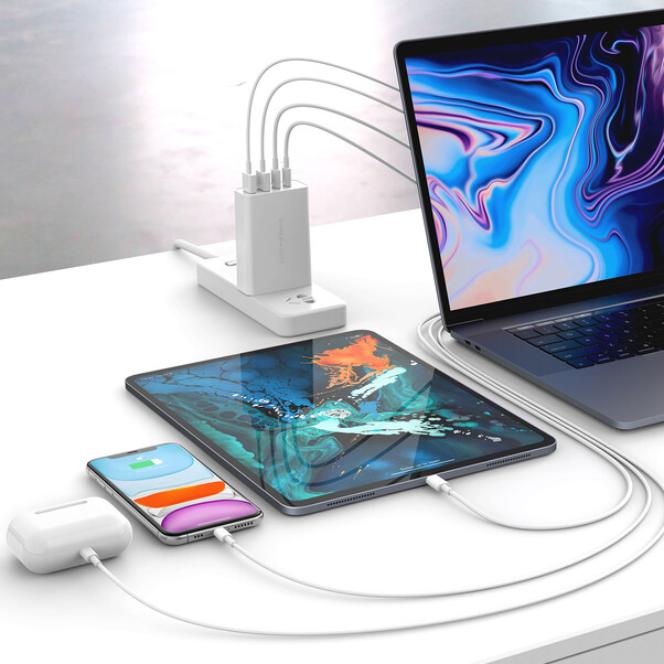 Sie sehen das Produktbild 03 von HyperJuice 100W GaN Charger, weiß> HyperJuice 100W GaN Charger, weiß>