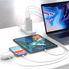 Sie sehen das Produktbild 03 von HyperJuice 100W GaN Charger, weiß> HyperJuice 100W GaN Charger, weiß>