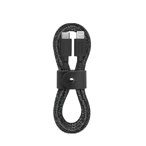 Sie sehen das Produktbild 01 von Native Union Belt Lightning auf USB-C Kabel 1.2m, cosmos/schwarz Native Union Belt Lightning auf USB-C Kabel 1.2m, cosmos/schwarz