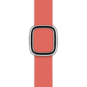 Apple Watch 38/40/41 mm Modernes Lederarmband, zitruspink, groß