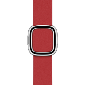 Apple Watch 38/40/41 mm Modernes Lederarmband, scharlachrot, klein