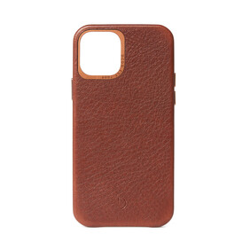 Decoded Leder Back Cover für iPhone 12 mini, braun &amp;gt;