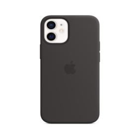 Apple iPhone 12 mini Silikon Case mit MagSafe, schwarz