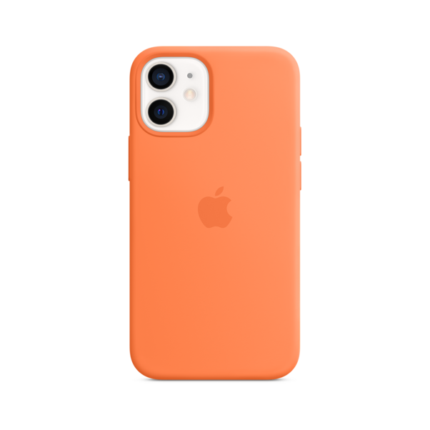 Apple iPhone 12 mini Silikon Case mit MagSafe, kumquat