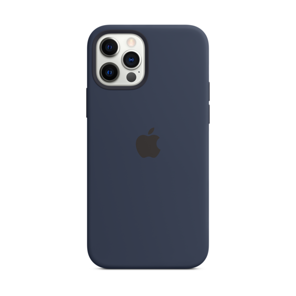 Sie sehen das Produktbild 01 von Apple iPhone 12 Pro Max Silikon Case mit MagSafe, dunkelmarine Apple iPhone 12 Pro Max Silikon Case mit MagSafe, dunkelmarine
