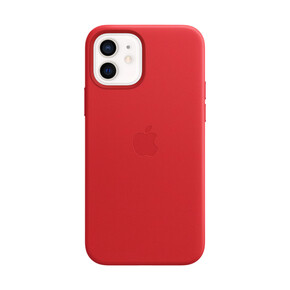Apple iPhone 12 mini Leder Case mit MagSafe, (PRODUCT)RED