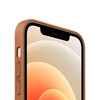 Apple iPhone 12 mini Leder Case mit MagSafe, sattelbraun>