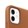 Apple iPhone 12 mini Leder Case mit MagSafe, sattelbraun>