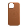 Apple iPhone 12 mini Leder Case mit MagSafe, sattelbraun>