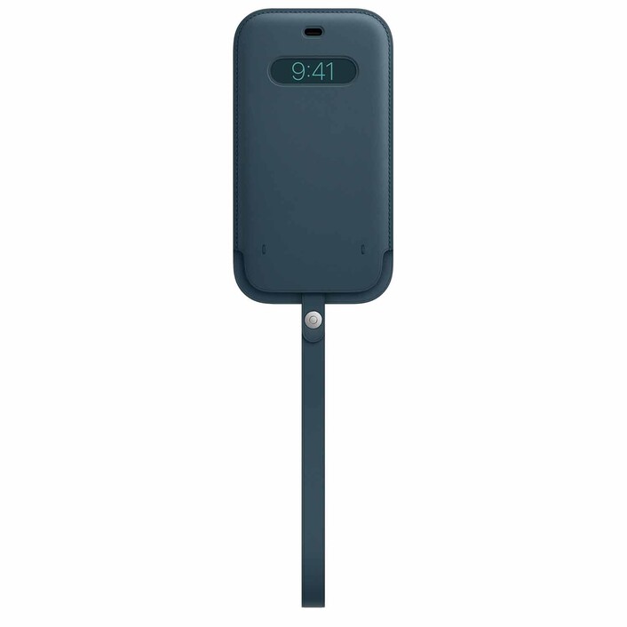 Apple iPhone 12 Pro Max Lederhülle mit MagSafe, baltischblau