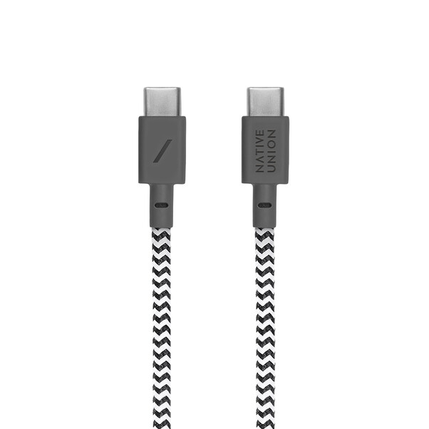 Native Union Belt USB-C auf USB-C Kabel 1.2m, zebra