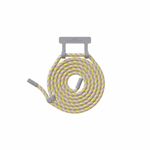 Woodcessories Lanyard für Change Case, grau/gelb>