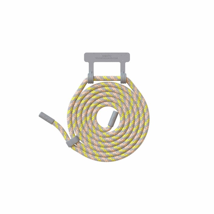 Woodcessories Lanyard für Change Case, grau/gelb>