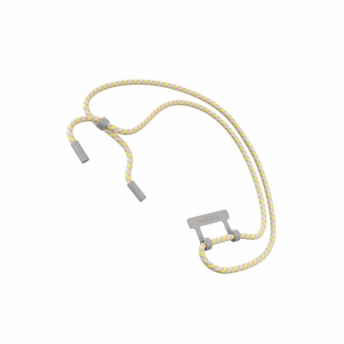 Woodcessories Lanyard für Change Case, grau/gelb>