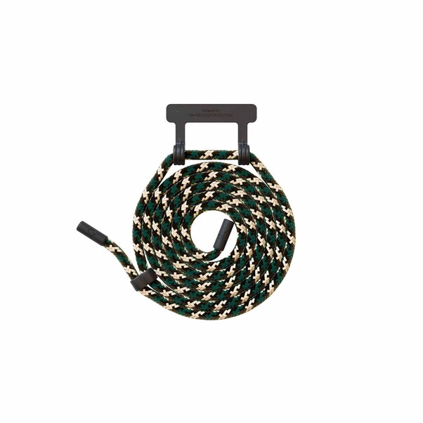 Sie sehen das Produktbild 01 von Woodcessories Lanyard für Change Case, schwarz/grün> Woodcessories Lanyard für Change Case, schwarz/grün>