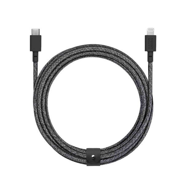 Sie sehen das Produktbild 01 von Native Union Belt Lightning auf USB-C Kabel 3m, cosmos/schwarz Native Union Belt Lightning auf USB-C Kabel 3m, cosmos/schwarz