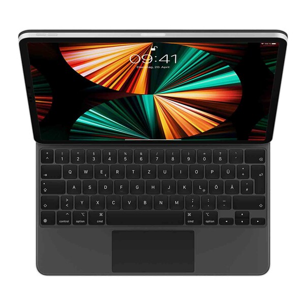 Sie sehen das Produktbild 01 von Apple Magic Keyboard für 13" iPad Air (M2), deutsch, schwarz Apple Magic Keyboard für 13" iPad Air (M2), deutsch, schwarz