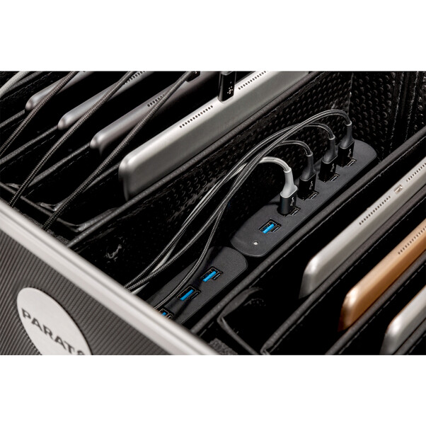 PARAT Case TC20, TwinCharge, USB-C, ohne Kabel, schwarz