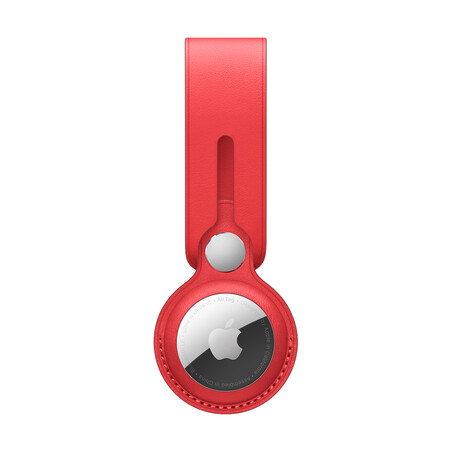 Apple AirTag Anhänger aus Leder, (PRODUCT)RED&gt;