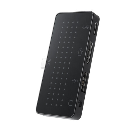 Twelve South StayGo Mini kompakter USB-C Hub, schwarz