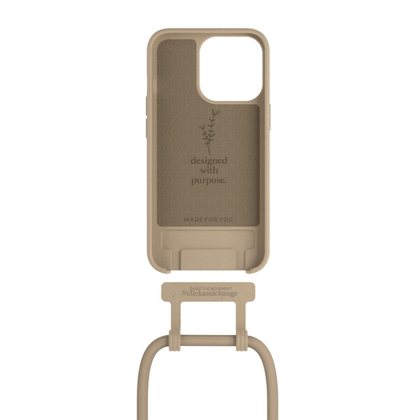 Woodcessories Change Case für iPhone 13 Pro Max, taupe&gt;