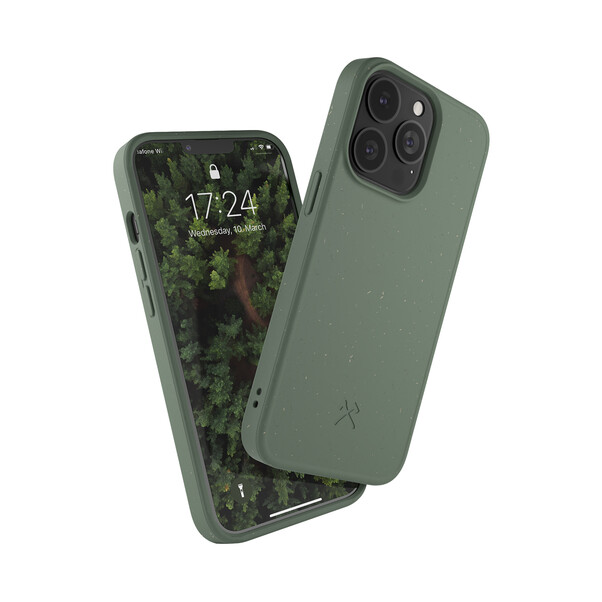 Woodcessories Bio Case antimikrobiell für iPhone 13 Pro Max, grün&gt;