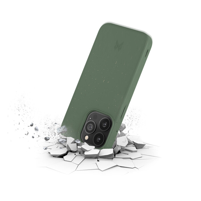 Woodcessories Bio Case antimikrobiell für iPhone 13 Pro Max, grün>
