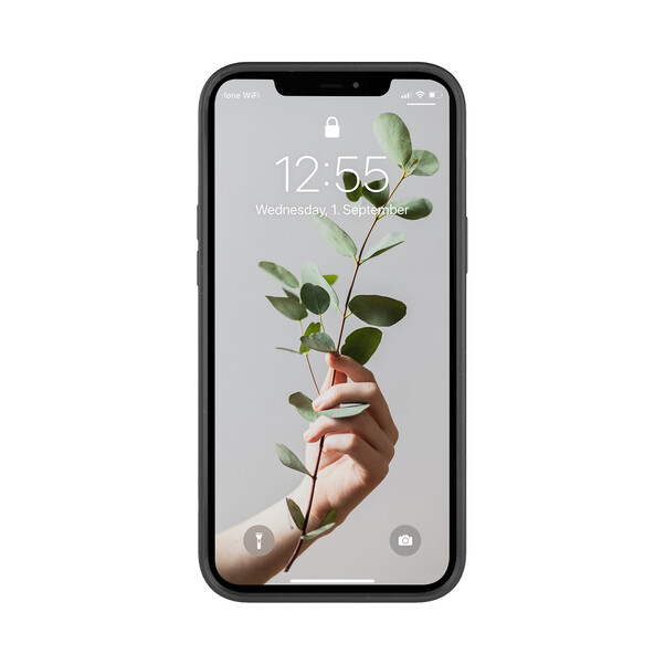 Woodcessories Bio Case antimikrobiell für iPhone 13 Pro, schwarz&gt;