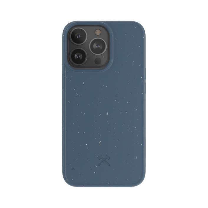 Woodcessories Bio Case antimikrobiell für iPhone 13 Pro, blau>