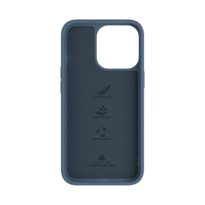 Woodcessories Bio Case antimikrobiell für iPhone 13 Pro, blau>