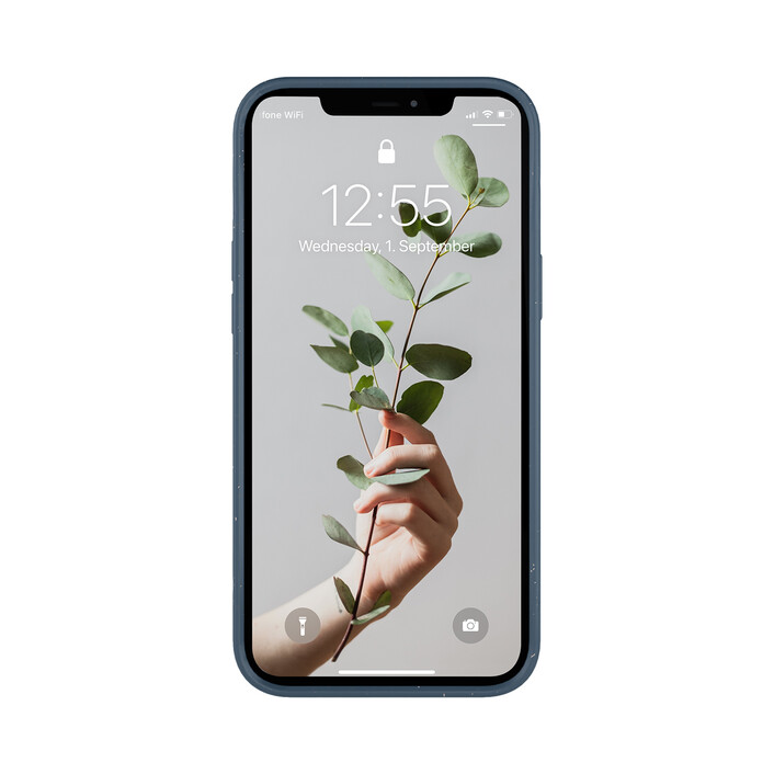Woodcessories Bio Case antimikrobiell für iPhone 13 Pro, blau>