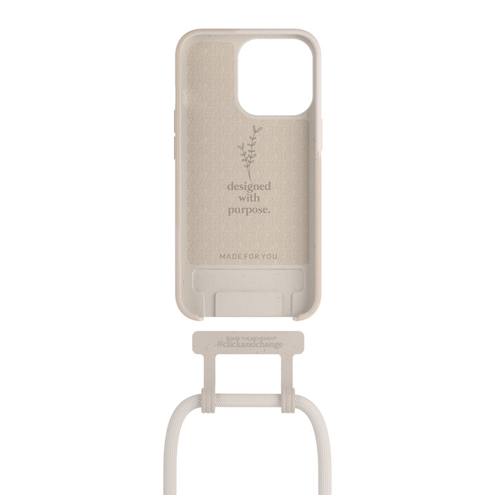 Woodcessories Change Case Batik für iPhone 13 Pro, creme weiß>