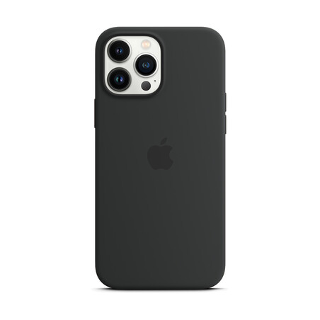 Sie sehen das Produktbild 01 von Apple iPhone 13 Pro Max Silikon Case mit MagSafe, mitternachtschwarz Apple iPhone 13 Pro Max Silikon Case mit MagSafe, mitternachtschwarz