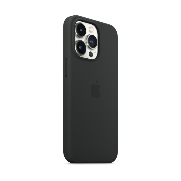Sie sehen das Produktbild 02 von Apple iPhone 13 Pro Silikon Case mit MagSafe, mitternachtschwarz Apple iPhone 13 Pro Silikon Case mit MagSafe, mitternachtschwarz