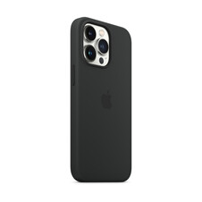 Sie sehen das Produktbild 02 von Apple iPhone 13 Pro Silikon Case mit MagSafe, mitternachtschwarz Apple iPhone 13 Pro Silikon Case mit MagSafe, mitternachtschwarz