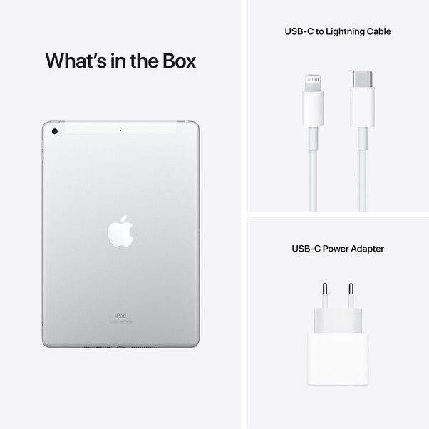 iPad Wi-Fi + Cellular, 64GB, silber, 10.2&quot; (9.Gen.)&gt;