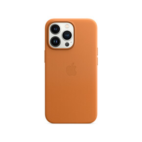 Sie sehen das Produkt Apple iPhone 13 Pro Leder Case mit MagSafe, goldbraun>, Produktbild: 01 Apple iPhone 13 Pro Leder Case mit MagSafe, goldbraun>