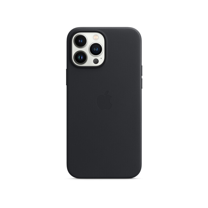 Apple iPhone 13 Pro Max Leder Case mit MagSafe, mitternachtschwarz>