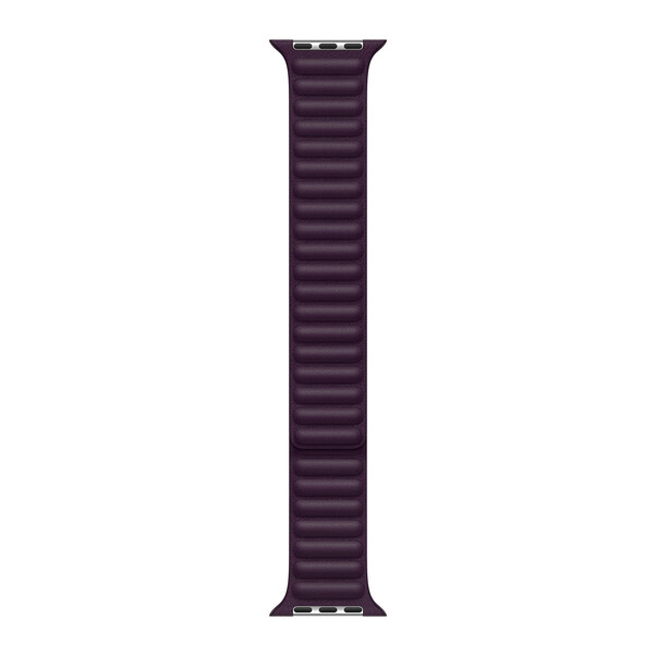 Apple Watch 45mm Lederarmband mit Endstück, dunkelkirsch, M/L