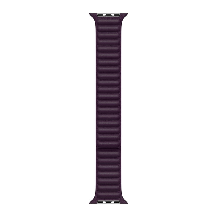 Sie sehen das Produktbild 02 von Apple Watch 45mm Lederarmband mit Endstück, dunkelkirsch, M/L Apple Watch 45mm Lederarmband mit Endstück, dunkelkirsch, M/L