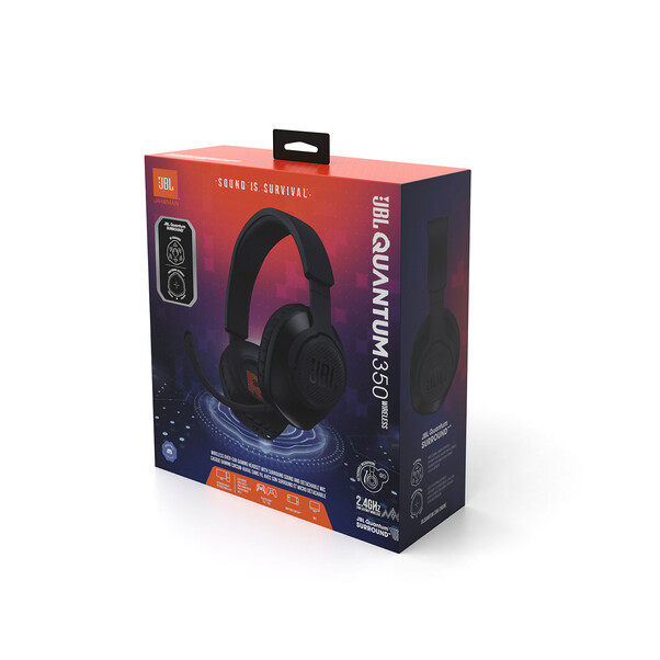 Sie sehen das Produktbild 06 von JBL Quantum 350, Kabelloses Over-Ear-Gaming-Headset, schwarz JBL Quantum 350, Kabelloses Over-Ear-Gaming-Headset, schwarz