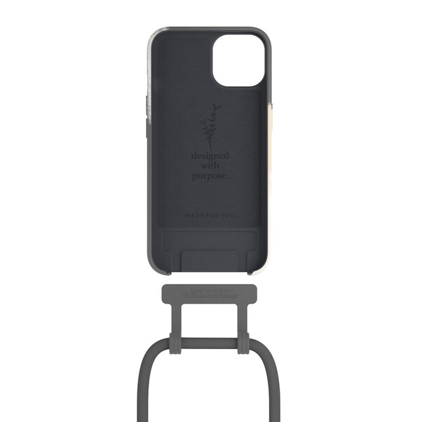 Woodcessories Change Case Batik für iPhone 13, grau&gt;